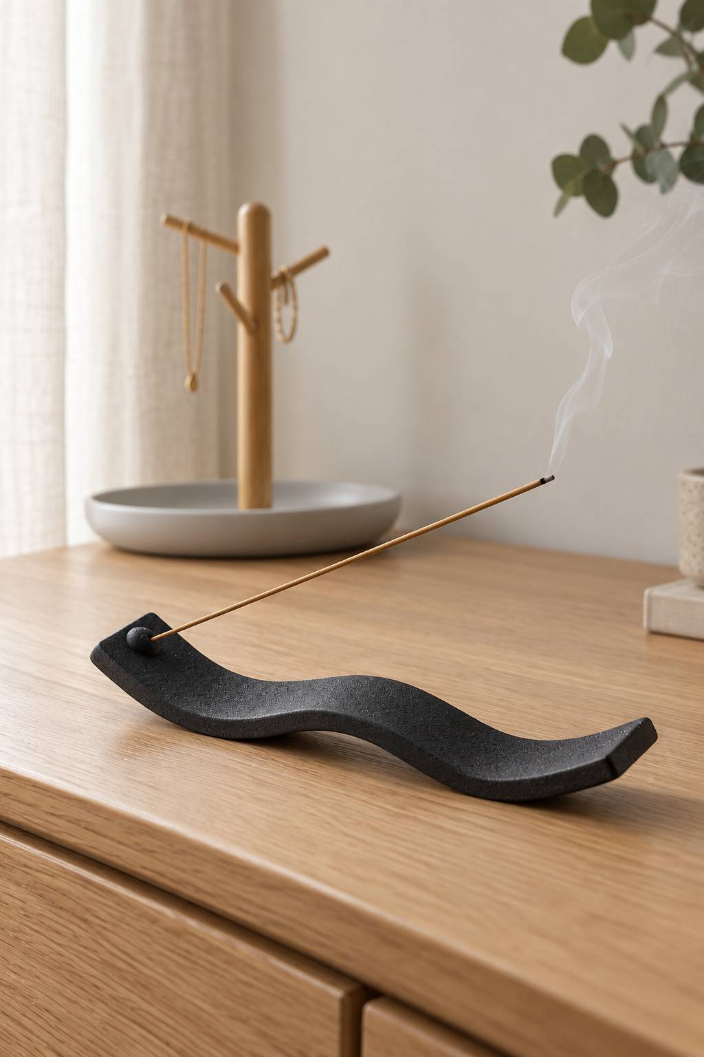 Finnskogen Ceramic Stone Incense Holder