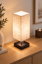 Loen Linen Bedside Rectangle lamp