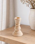 Sjakk Wood Candle Holders